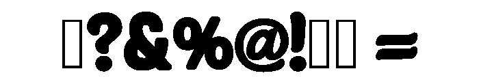 Simple Groovy Regular Font OTHER CHARS