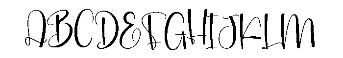 Simple Handamdes Font UPPERCASE