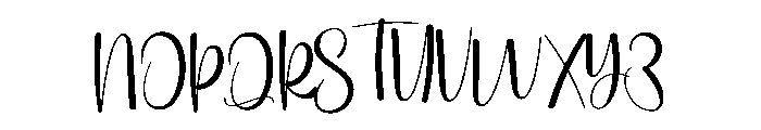 Simple Handamdes Font UPPERCASE