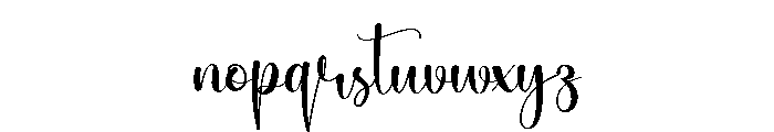 Simple Handamdes Font LOWERCASE
