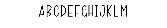Simple Handmade1 Font UPPERCASE