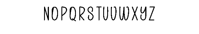 Simple Handmade1 Font UPPERCASE