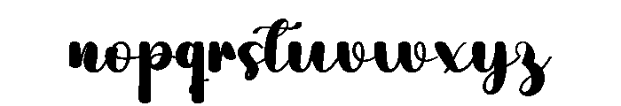 Simple Handscript Font LOWERCASE