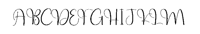 Simple Handwriten Font UPPERCASE