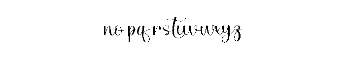 Simple Handwriten Font LOWERCASE