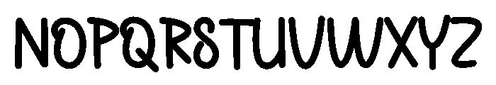 Simple Handwrites Font UPPERCASE