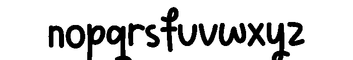 Simple Handwrites Font LOWERCASE