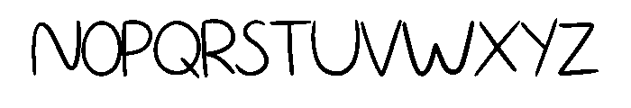 Simple Handwriting By S Regular Font LOWERCASE