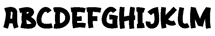 Simple Holes Font UPPERCASE