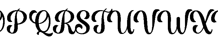Simple Holiday Regular Font UPPERCASE