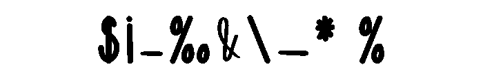 Simple Labubu Font OTHER CHARS