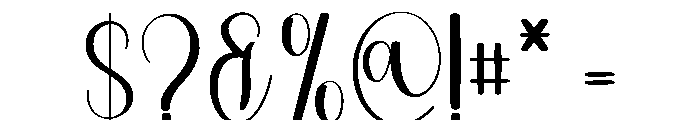 Simple Launching Font OTHER CHARS