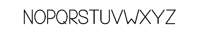 Simple Limited Font LOWERCASE