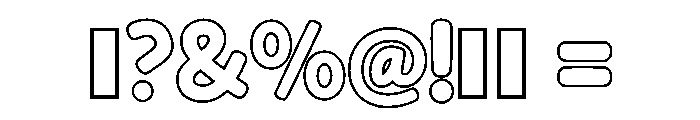 Simple Lines Regular Font OTHER CHARS