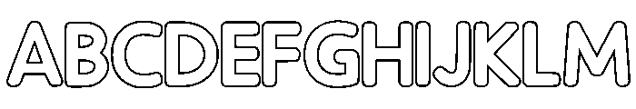 Simple Lines Regular Font UPPERCASE