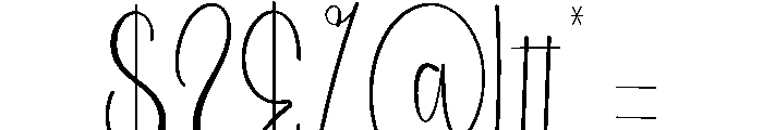 Simple Livestyle Font OTHER CHARS