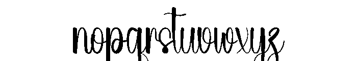 Simple Livestyle Font LOWERCASE