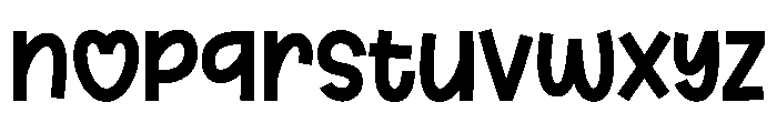 Simple Lover Font LOWERCASE