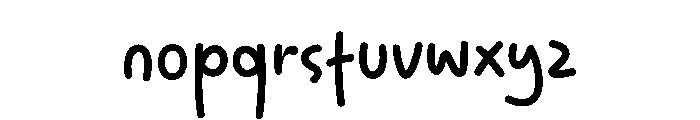Simple Marita Font LOWERCASE