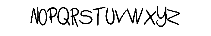 Simple Marker Handwriti Regular Font UPPERCASE