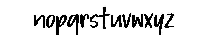 Simple Mind Font LOWERCASE