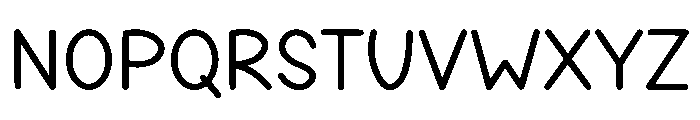 Simple Minimal Font LOWERCASE
