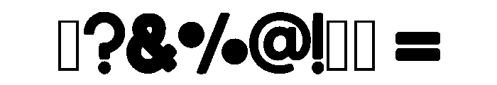 Simple Minimalist Regular Font OTHER CHARS