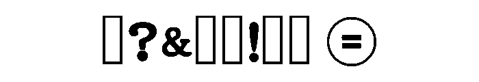 Simple Monogram Regular Font OTHER CHARS