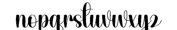 Simple Nativity Font LOWERCASE