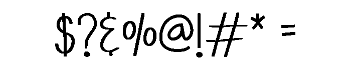 Simple Notebook Regular Font OTHER CHARS