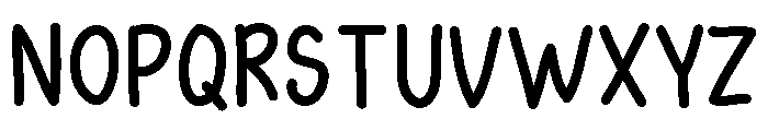 Simple Notes Regular Font UPPERCASE