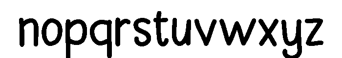 Simple Notes Regular Font LOWERCASE
