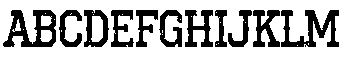 Simple Outlaw Font UPPERCASE