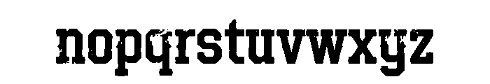 Simple Outlaw Font LOWERCASE
