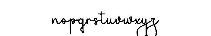 Simple Outold Font LOWERCASE