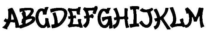 Simple Paint Drip Font UPPERCASE