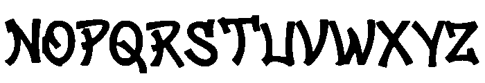 Simple Paint Drip Font UPPERCASE