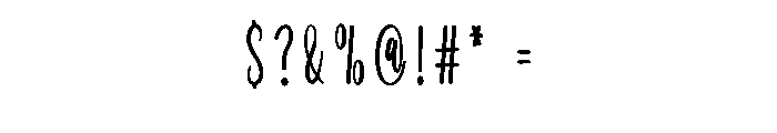 Simple Paradise Font OTHER CHARS