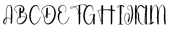 Simple Paradise Font UPPERCASE