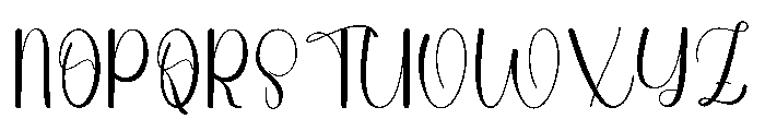 Simple Paradise Font UPPERCASE