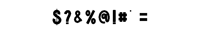 Simple Person Font OTHER CHARS