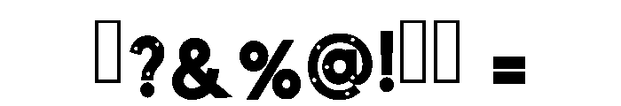 Simple Polkadot Regular Font OTHER CHARS