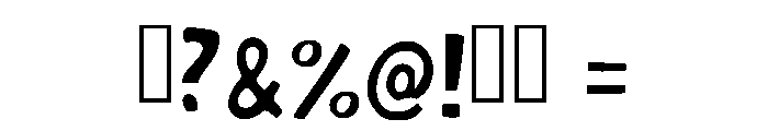Simple Pop Regular Font OTHER CHARS