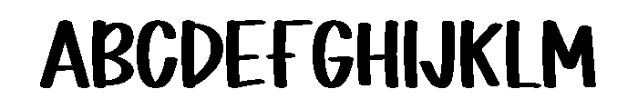 Simple Preppy Font UPPERCASE