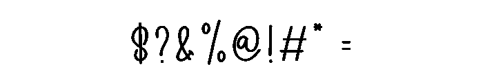 Simple Scratces Font OTHER CHARS