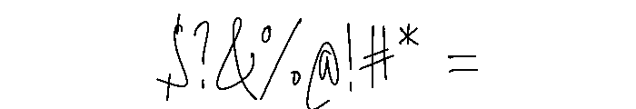 Simple Scribble Font OTHER CHARS