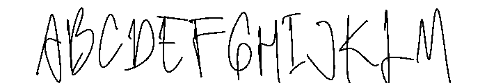 Simple Scribble Font UPPERCASE