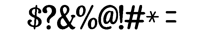 Simple Serif Font OTHER CHARS
