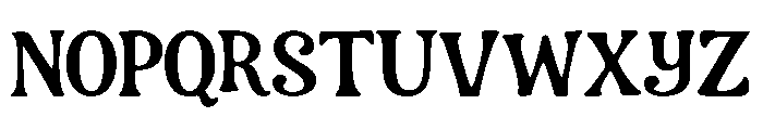 Simple Serif Font UPPERCASE