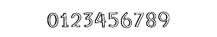 Simple Shadow Regular Font OTHER CHARS